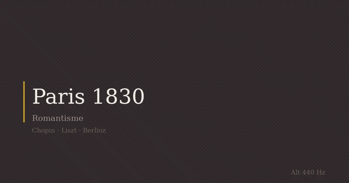 巴黎1830年代：三个外国人和一座城市的音乐革命